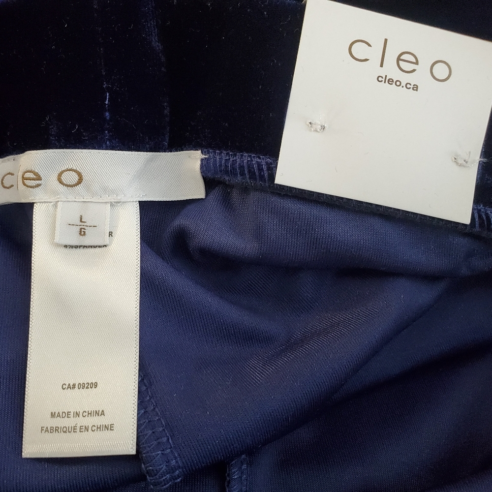 BNWT Cleo Velour Pull-On Jogger in ink (navy) with pockets - Picture 6 of 8